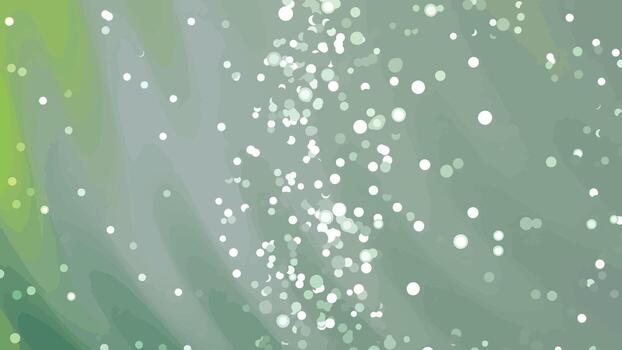 resumen animado antecedentes de espumoso bokeh luces flotante en contra un verde fondo, resúmenes giros partículas, realeza gratis existencias. vector