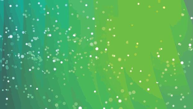 animado resumen antecedentes con Moviente partículas y ligero efectos en verde y verde azulado colores, resúmenes giros partículas, valores realeza. vector