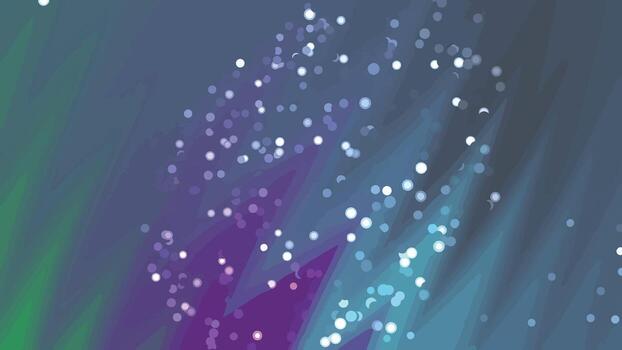 resumen animado antecedentes de Moviente bokeh luces y Aurora borealis estilo formas, resúmenes giros partículas, realeza existencias. vector