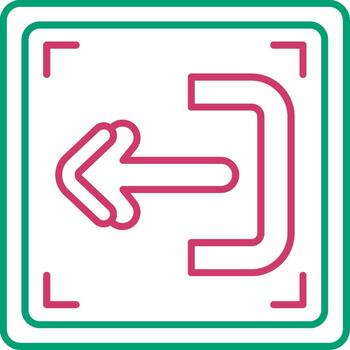 Exit Application Button Illustration vector