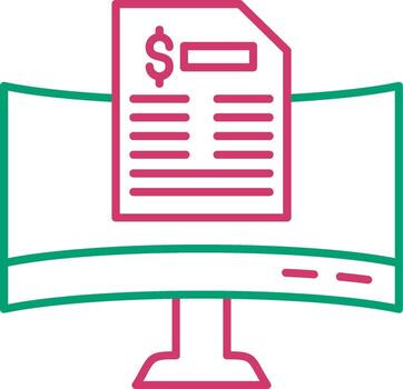 Purchase Invoice Document Design vector