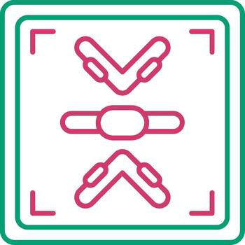 colapso ventana botón ilustración vector