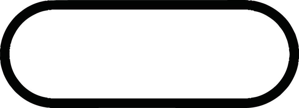 illustration of black rounded rectangle for user interface design vector