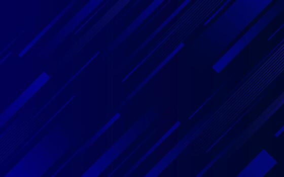 Dynamic blue abstract background with diagonal geometric lines and modern futuristic design for digital presentations vector