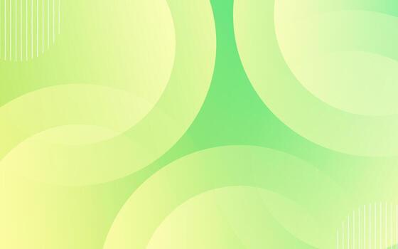 illustration with dynamic green gradient waves and flowing circular shapes on a modern abstract background vector