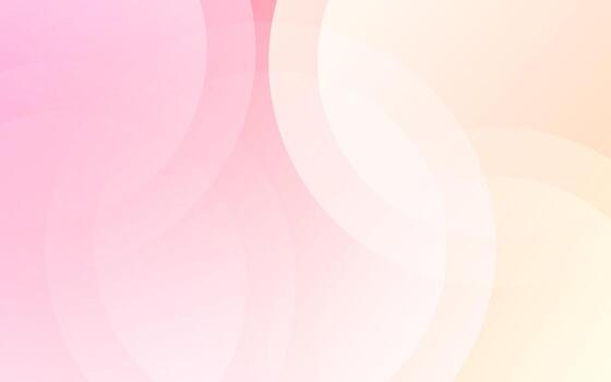 Soft pastel pink and cream gradient with overlapping translucent circles in a modern abstract background design vector