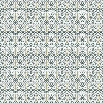 Decorative Handdrawn Ornamental Swirl Pattern with Repetitive Element and Unique Style vector