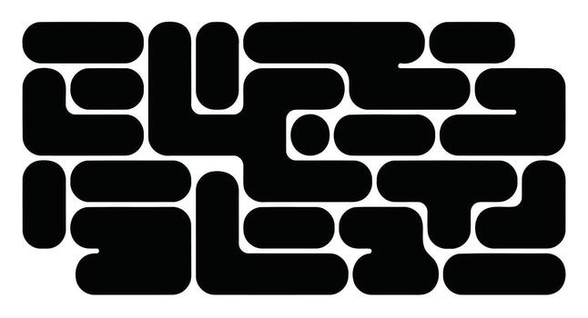 Abstract Geometric Black Shapes Grid Design Template Modern Creative Pattern Minimalist vector