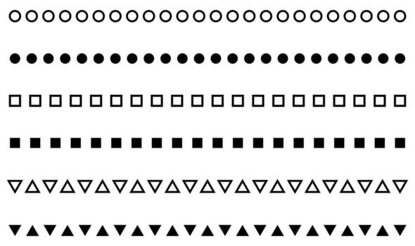 Geometric line elements set isolated on white background. vector