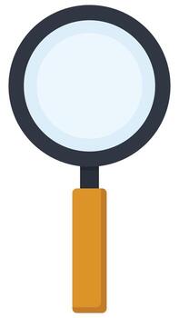 icon of search magnifier scan isolated on white background. vector