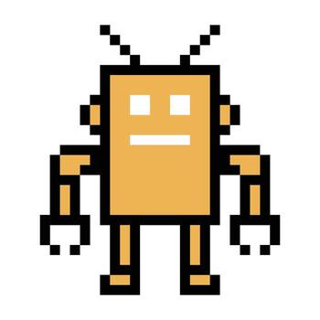 Cute cartoon engineer ai robotics robots machine bot decoration. vector