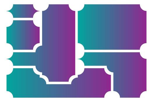 Colorful geometric bento grid layout templates with rounded corners A versatile collection of trendy geometric layout templates featuring rounded corners, perfect for creating visually appealing vector