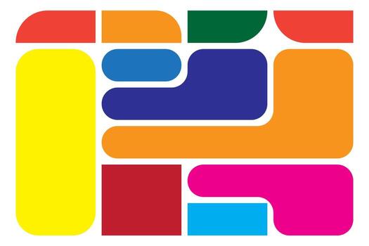 Creative layouts. Geometric shapes compositions, trendy UI frame template and modern card tiles. Brutal shape pattern and web comics grids set. vector