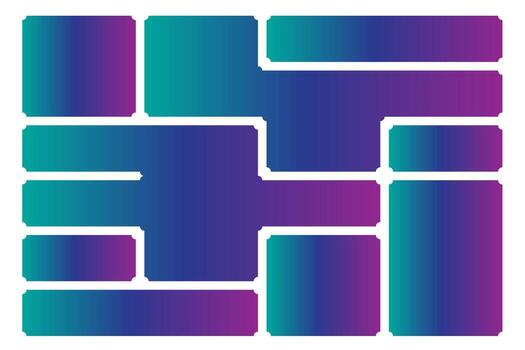 Creative bento grid layouts. Geometric shapes compositions, trendy UI frame template and modern card tiles. Brutal shape pattern and web comics grids set. vector