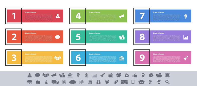 Mobile phone with icons and numbers on it vector