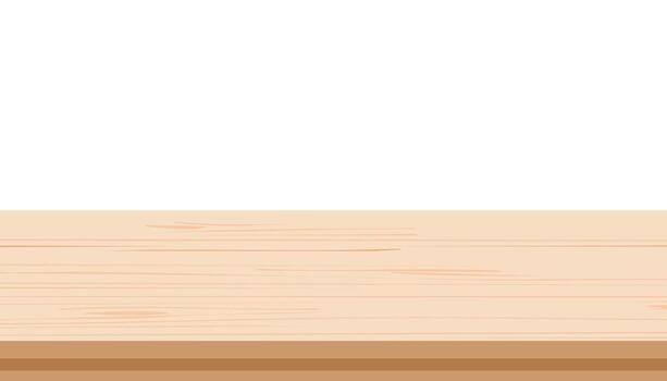 Light wood table surface with natural grain texture perfect for clean modern product display backgrounds vector