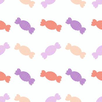 seamless pattern colorful candy background free version vector