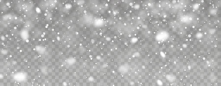 Snow Falling Background With Soft Bokeh Light And Transparent Effect. Perfect For Winter, Christmas, And Holiday Design Projects. Illustration vector