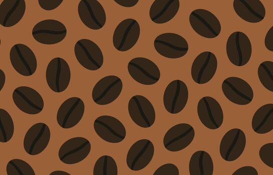 sin costura café frijol modelo plano diseño antecedentes marrón repitiendo textura vector