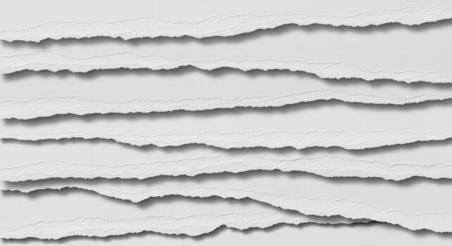 White Torn Paper Strips Texture Background photo