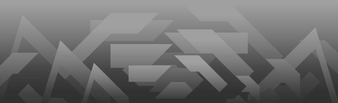 Contemporary Monochrome Abstract Design Featuring Overlapping Geometric Shapes, Gradient Grey Depth, and Futuristic Style Vibes vector