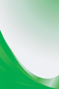 Green gradient background wave shape with white space for portrait banner flyer and presentation slide or backdrop wallpaper for web vector