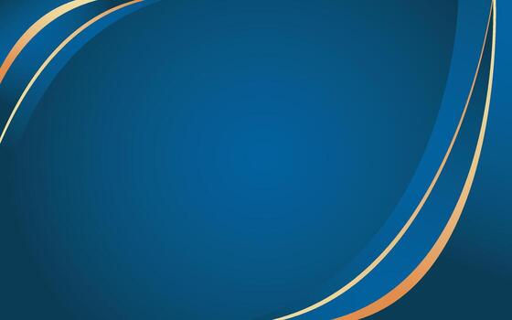 azul degradado antecedentes ola con dorado forma para bandera volantes o presentación diapositiva vector