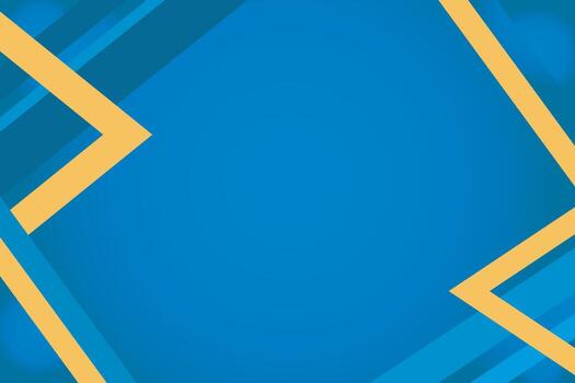 Light Blue gradient background geometry with golden shape for banner flyer or presentation slide design vector