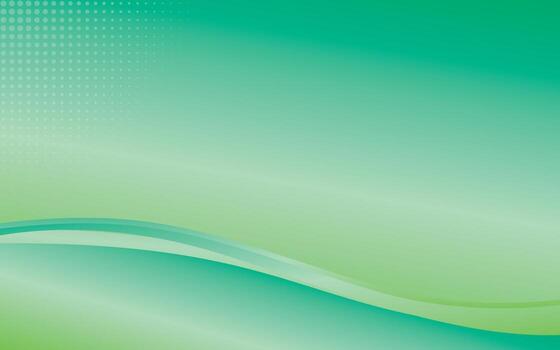 Green gradient background wave with geometry shape or backdrop wallpaper for flyer banner and presentation slide vector