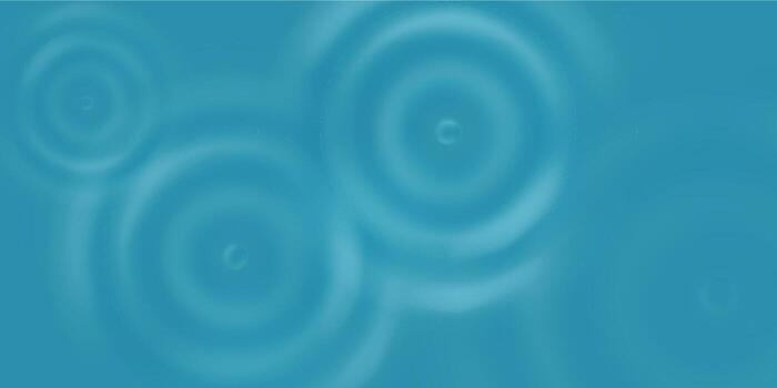 Water drop ripple effect background. Sound wave splash top view . 3d blue concentric pattern on liquid surface. Pool ring or realistic ocean light reflection. Cosmetic cream, radial rain puddle. vector