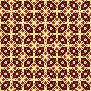 Decorative Geometric Flower Seamless Pattern Surface Design for Textile and Background vector