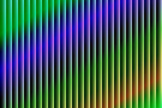 Vibrant vertical gradient stripes in green, blue, and purple, creating a rhythmic abstract background. vector