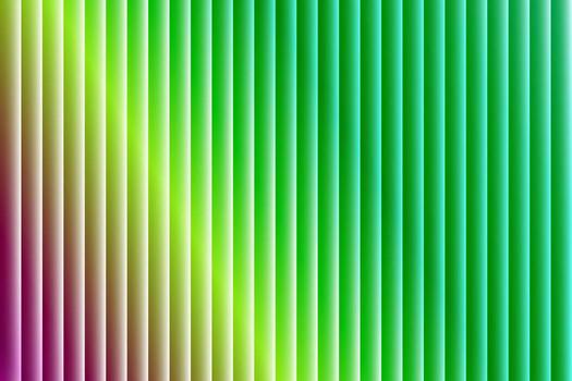 Abstract vertical gradient stripes with smooth color transition from magenta to green and cyan vector