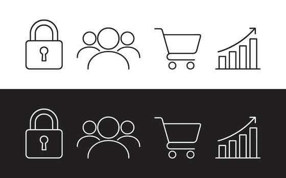 bloquear los usuarios carro y calendario vector