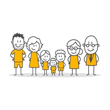 The Power Of Expanding Family Bonds With Members From Different Age Groups. vector