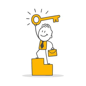 Step By Step Progress Towards Success And The Determination To Obtain The Ultimate Solution. vector