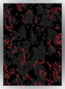Abstract dark background with red and black textures and patterns vector