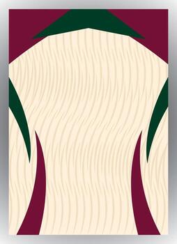 A green and red abstract pattern on a white background vector