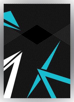 Abstract geometric shapes and lines on a textured black background vector