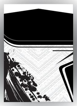 Abstract black and white graphic design with geometric shapes and textures vector