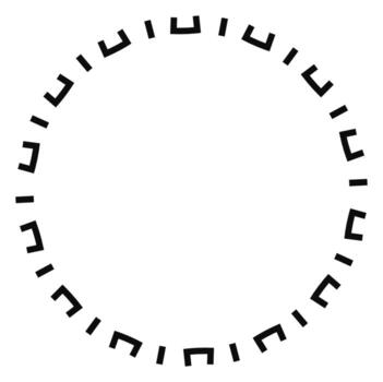 Geometric circle frame with abstract design for creative projects vector