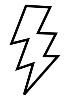 Abstract lightning bolt design with dynamic energy concept vector