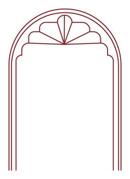 Elegant geometric frame design for creative projects vector