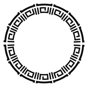 Abstract geometric circle frame design for decoration vector