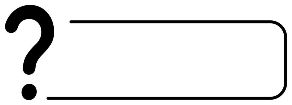 Question and exclamation marks with minimal frame design vector