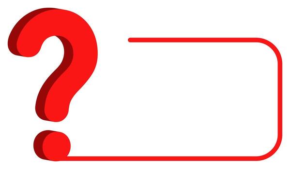 Question and exclamation mark with blank frame design vector
