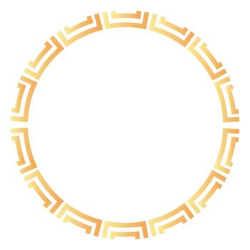 Geometric circular frame with abstract pattern for artistic design vector