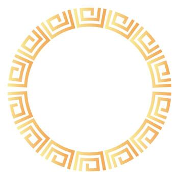 Intricate geometric circle frame design for creative projects vector