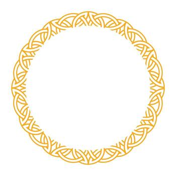 Celtic and nordic knot frame for decorative design projects vector
