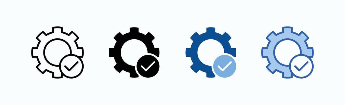 Setting Icon Sheet vector